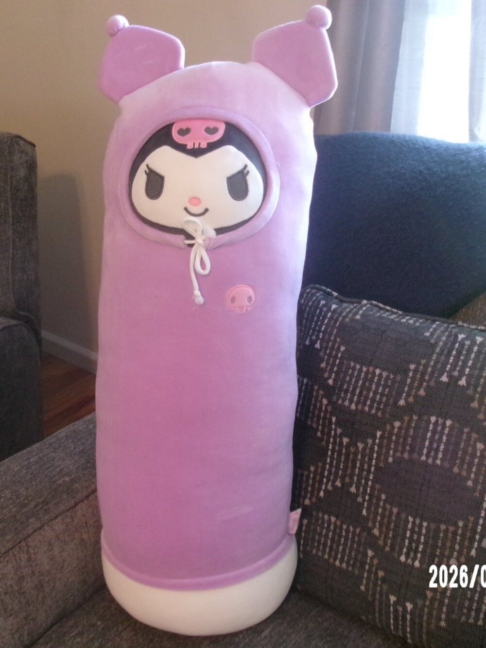 Sanrio My Melody Kuromi Large 30" Body Pillow Hood 70cm Super cute & clean - Picture 2 of 9